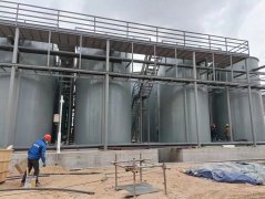 120噸鋼襯塑儲罐、110噸液堿儲罐、鋼襯四氟儲罐